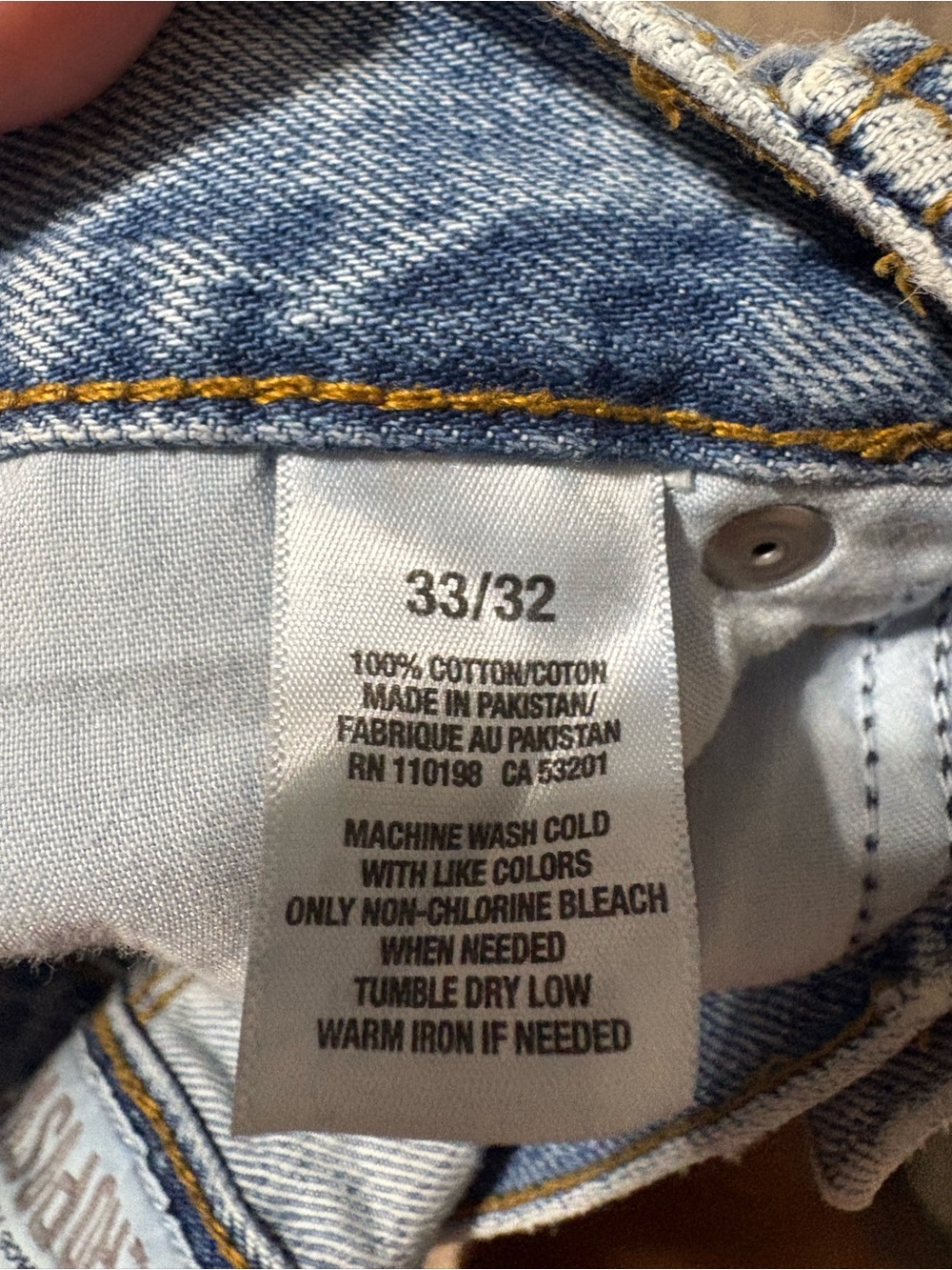 Men’s Aeropostale Brenton Bootcut jeans 33/32 light wash Y2K Vintage - Picture 7 of 7